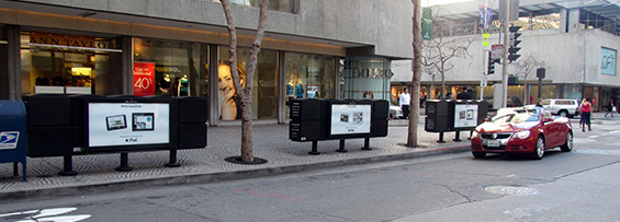 Newsstands and Newsracks Display Banners Advertising